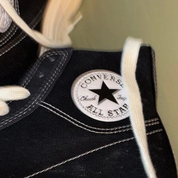 Converse Black and White High-Top Sneakers - Picture 13 of 13